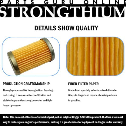 Strongthium 10PCS 1/4" & 5/16" Inline Fuel Filters with Magnet
