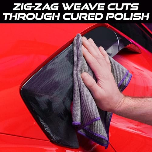 VIKING Microfiber Cleaning Cloth for Car Wax Removal, 16 x 16 Inch, 3 Pack