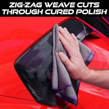 VIKING Microfiber Cleaning Cloth for Car Wax Removal, 16 x 16 Inch, 3 Pack
