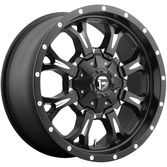 FUEL OFF-ROAD KRANK 17X9 8X6.5 5.79 20mm MATTE BLACK MILLED - D51717908257 - color: MATTE BLACK MILLED, size: 17X9, 8X6.5, 5.79, 20mm