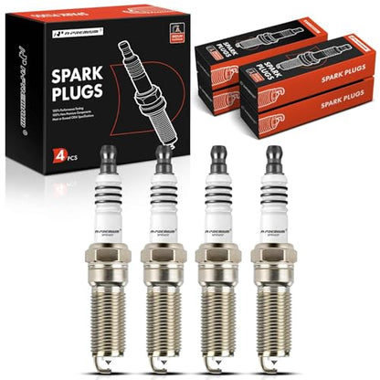 A-Premium Iridium Platinum Spark Plugs Pack of 4, Fine Wire, L4 Engine - style: Pack of 4