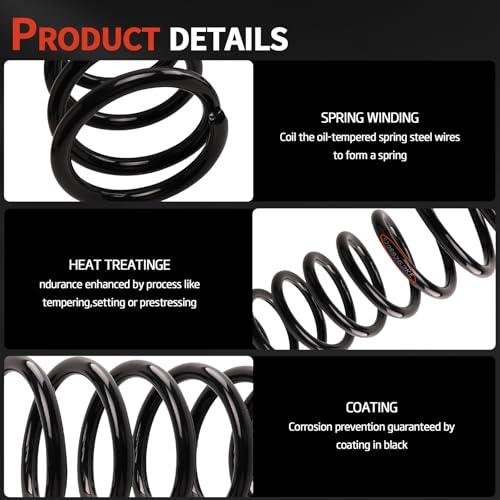 Front Left & Right Suspension Coil Spring Set for Grand Cherokee 1999-2004 - size: 1999-2004 Grand Cherokee 4.0L 4.7L