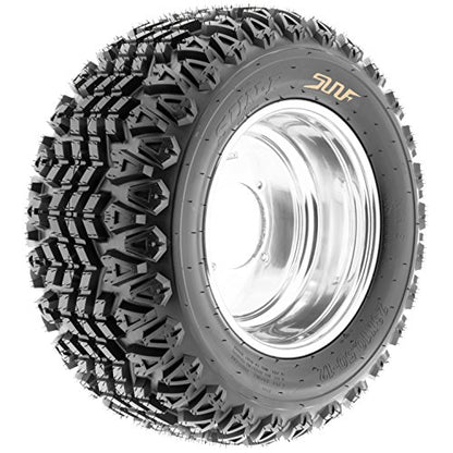 Set of 4 SunF G003 all-terrain 22x11-10 Front & 22x11-10 Rear ATV UTV Golf-Cart Turf Trail Tires, 4 Ply, Rim(s) NOT included