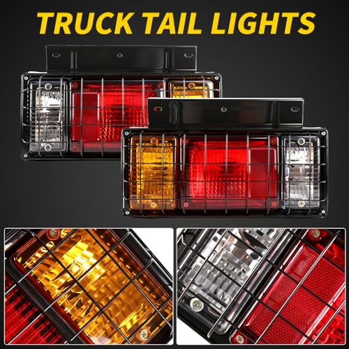 Tail Light Bar Kit with Iron Net Protection for Isuzu With Bulbs - color: Tail Lights-G