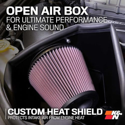 K&N Cold Air Intake System: High-Flow Air Filter, Increase Performance & Towing: Compatible with 2011-2026 Dodge/Jeep Durango, Grand Cherokee, 63-1563 - style: Roto-Mold
