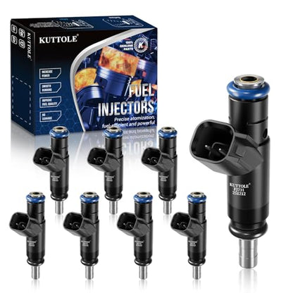 8Pcs Fuel Injectors Compatible with Dodge Ram Jeep Chrysler - size: FJ731