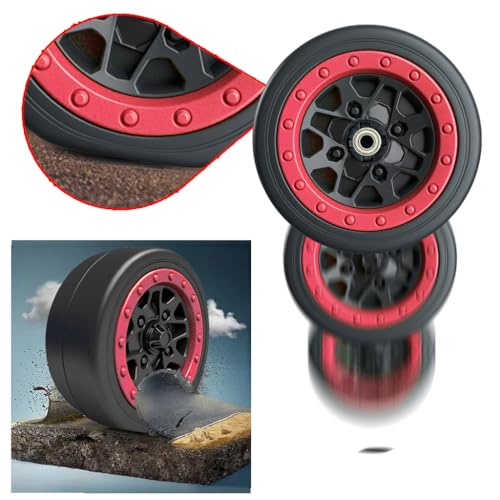 2 Pack 21CM/8.5'' PU Solid EVA Foam Tire for Power Wheels Go Kart Upgrade,1.2CM/0.47in Aperture Front/Rear Wheel for Car/SUV/UTV/ATV/Go Kart Replacement Parts,Free Coupler (8.5in Tires) - size: 8.5in