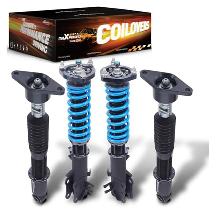 maXpeedingrods Coilover for Mazda CX-5 FWD/AWD 2013-2016, 24 Levels Damper Adjustable Coilovers Suspension Kit, Height Adjustable Shock Absorber Struts, T6 Upgraded Lowering Kits Blue