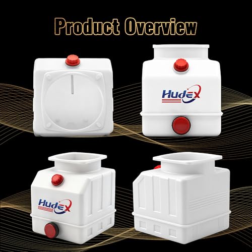 3 Quart Poly Power Unit Reservoir for Hydraulic Systems, Polyethylene Flat Bottom Utility Fluid Tank for Dump Trucks Trailers RVs Boats - size: 3 Quart