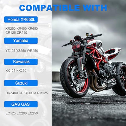 Front and Rear Brake Pads for Honda XR650L XR250 XR400 XR650 CR125 CR250 Suzuki DRZ400 DRZ400SM RM125 Yamaha YZ125 YZ250 WR250 Kawasaki KX125 KX250