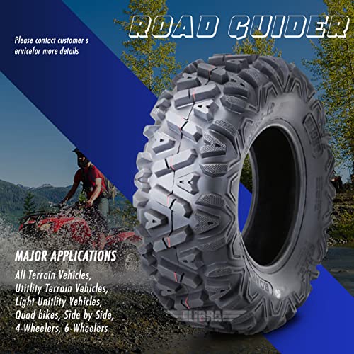 Road Guider Set of 2 ATV UTV Tires 26x9-14 26x9x14 6PR Mud - size: 26X9-14