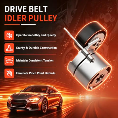39359 Belt Tensioner w/Pulley for Subaru Forester Outback WRX - size: 39359