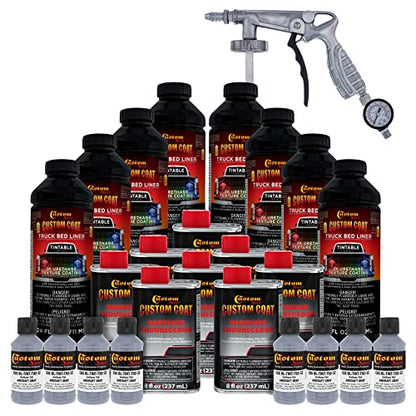 Custom Coat Aircraft Gray Spray-On Urethane Truck Bed Liner Kit, 2 Gallons