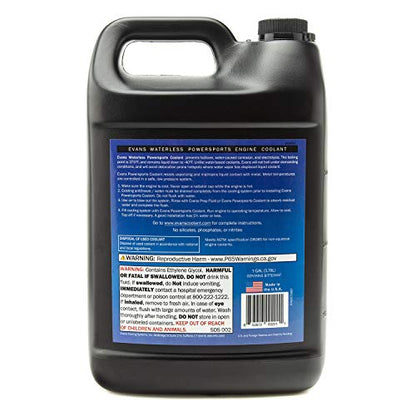 EVANS Coolant Powersports Waterless Engine Coolant (Gallon, 1 Pack) - size: 1 Gallon
