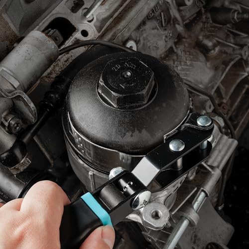 DURATECH Small Swivel Oil Filter Wrench, 5 Gear Adjustment - size: Small (Fits Filters 2-3/4" to 3-1/4"), style: Gear Adjustale