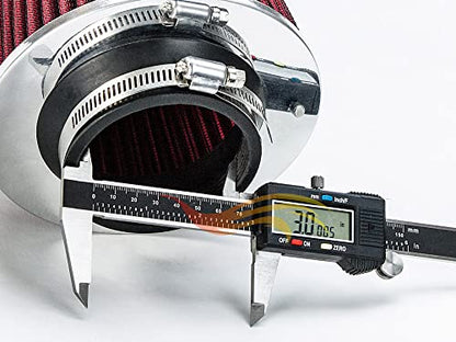RSG MATT BLACK PIPE with RED Short Ram Intake Kit with Filter Compatible For 04-08 Grand Prix V6 3.8/05-08 V8 5.3