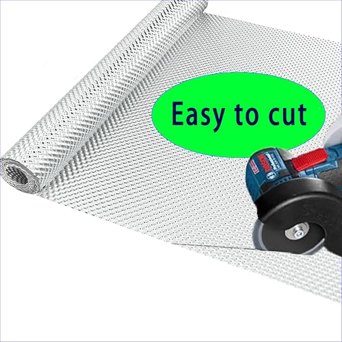 13" x 40" Embossed Exhaust Heat Shield Automotive, Aluminum Exhaust Heat Wrap with 15 Pcs Cable Metal Zip Ties, Exhaust Wrap Heat Barrier Shield for Automotive & Motorcycle Exhaust pipes - size: 1PCS