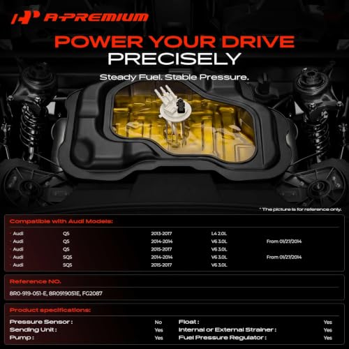 A-Premium Electric Fuel Pump Module Assembly Compatible with Audi