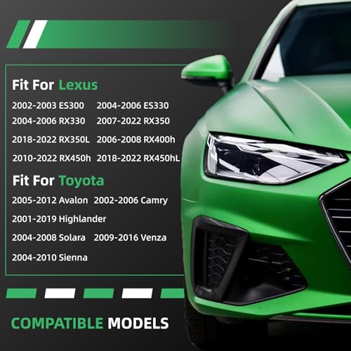 K90344 2PCS Front Sway Bar End Links for Lexus 02-03 ES300, 04-06 ES330/RX330, 06-22 RX350/RX400h/RX450h, 18-22 RX350L/RX450hL, for Toyota 01-19 Highlander, Avalon Camry Solara Venza Sienna - size: K90344 X2