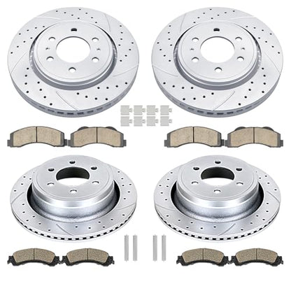 Acinoparts Front and Rear for 2010-2011 Ford F150(6 Lug Models ONLY) - size: ABK00403