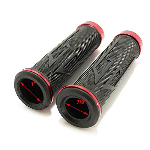Universal Motorcycle Arrow Rubber Gel Hand Grips for 7/8" 22mm Handlebar Sports Bike Street Bike - color: Red