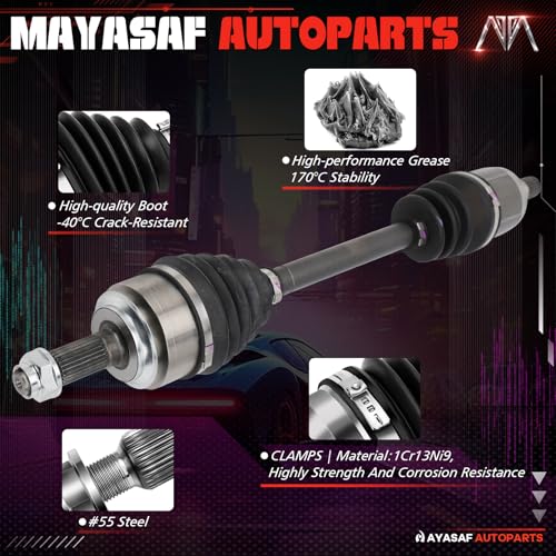 Front Driver and Passenger Side CV Axle Shaft Assembly - size: 664232*1+664233*1