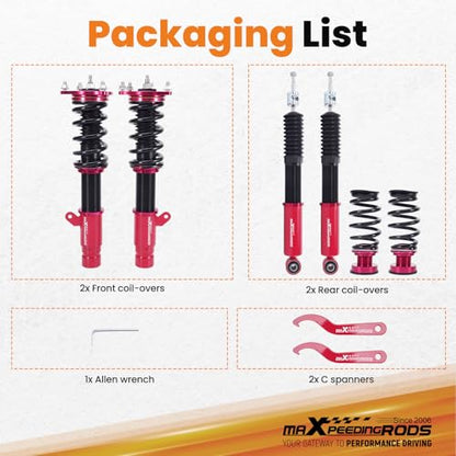 maXpeedingrods Coilovers for Honda Accord 2018-2022