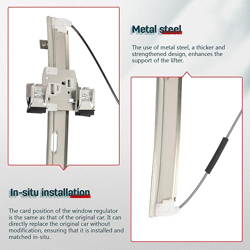 FINDAUTO 748-114 Power Window Regulator for 2005-2010 for Dodge Dakota - style: 2005-2010 for Dodge Dakota