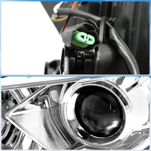 PENSUN Halogen Headlight Assembly Fit for 2016 2017 2018 Nissan Altima Replacement Headlamp Chrome Housing (Left Driver Side) - color: Chrome Housing, size: Left Driver Side