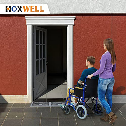 Modular Threshold Ramps for Doorways, 1" Rise Wheelchairs Ramps for Home Indoor, Solid Upgrade Material 3000 Lbs Load Capacity Door Ramps for Cars(2 PCS) - size: 1''-2 Packs