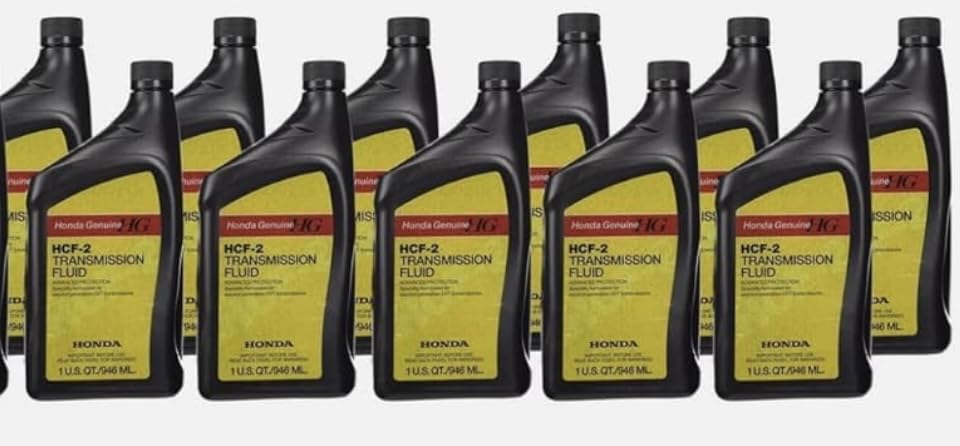 Genuine OEM HCF-2 CVT 11 Quarts Automatic Transmission Fluid (11x1 Qt) For Honda