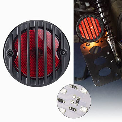 Motorcycle Tail Lights Chopper Side Mount Taillight LED Brake License Plate Light Compatible for Harley Bobber Cafe Racer Cruiser Honda Shadow Yamaha Suzuki Kawasaki(SMD LED) - color: SMD LED