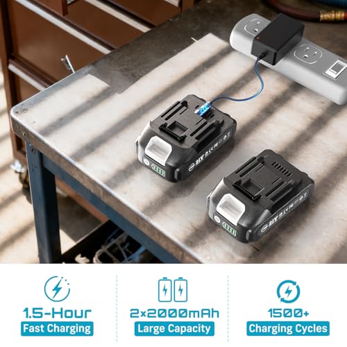 Seesii 3/8" Extended Cordless Electric Ratchet Wrench 3-Speed for Auto DIY - size: Extended 6 Inch