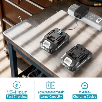 Seesii 3/8" Extended Cordless Electric Ratchet Wrench 3-Speed for Auto DIY - size: Extended 6 Inch