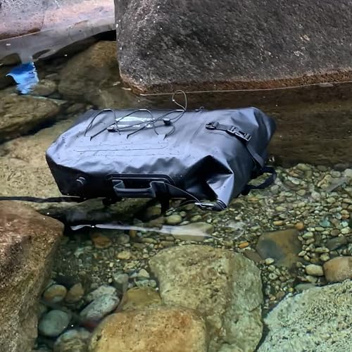 50L Waterproof Motorcycle Saddlebags and 35L Waterproof Backpack for Men and Women - Heavy Duty Roll-Top Floating Dry Bag Backpack for Kayaking, Boating