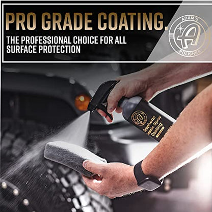 Adam's Advanced Graphene Ceramic Spray Coating Kit - 18+ Months Sprayable Graphene Oxide Ceramic Coating for Cars, Boats, RV's & Motorcycle - Adds Extreme Gloss, Depth, Shine & Protection - style: Advanced Combo Kit