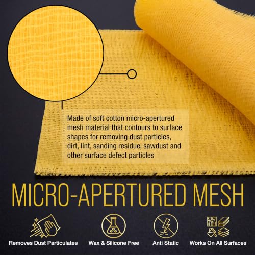 Dura-Gold - Pure Gold Superior Tack Cloth (Pack of 6), Woodworking, Auto - size: 6 Count