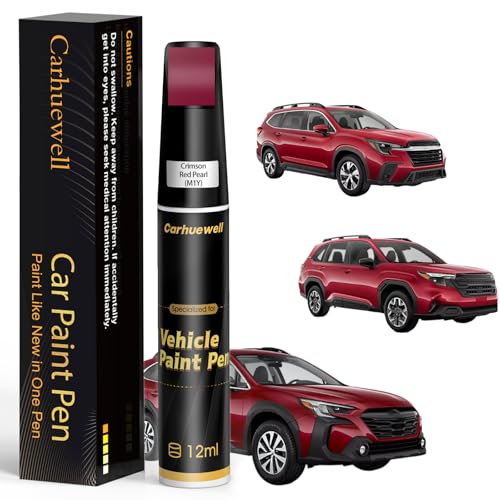 Crimson Red Pearl(M1Y) Touch Up Paint Compatible with SUBARU Car Paint Pen - color: Crimson Red Pearl(M1Y) for Crimson Red Pearl(M1Y) compatible with Ascent-models/Compatible withester-models/Impreza/Legacy-models/Outback, style: For Subaru