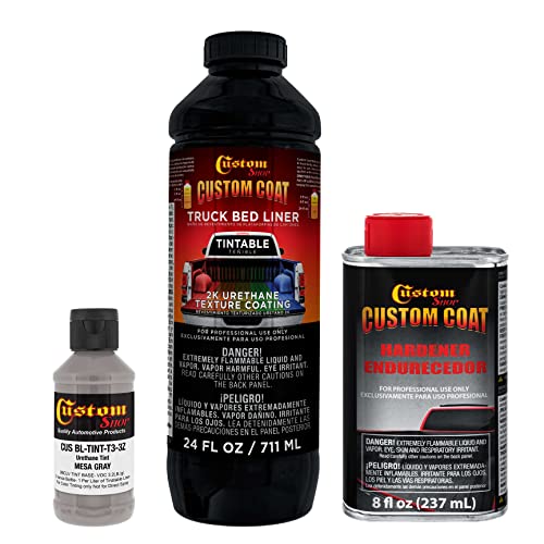 Custom Coat Mesa Gray 1 Quart Spray-On Urethane Truck Bed Liner Kit