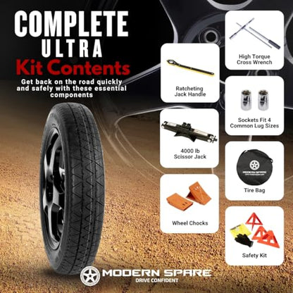 Modern Spare - Fits 2016-2027 Chrysler Pacifica - Ultra Kit - style: Complete Ultra Kit With Carrying Case