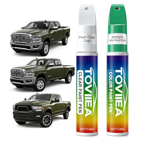 Olive Green Pearl(PFP/KFP) Touch Up Paint for Dodge Ram - color: (PFP/KFP)Olive Green Pearl for 2020-2021 RAM 1500/2021-2024 RAM 2500/2021 RAM 3500