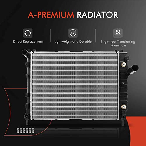 A-Premium Engine Coolant Radiator Assembly with Transmission Oil Cooler