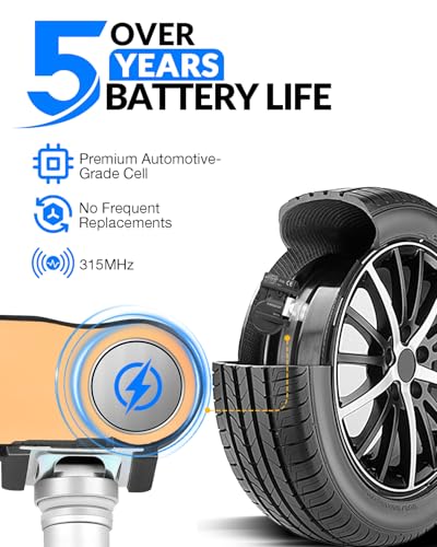 315MHz Pre-Programed TPMS Sensor Fit for:-Chrysler 2011-2014 200 - size: 56029319AB(4)