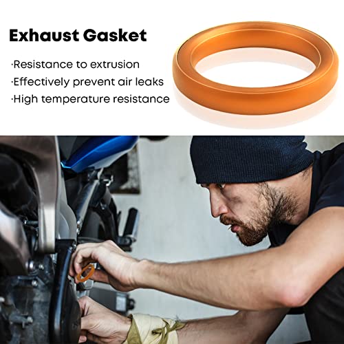 GY6 Exhaust Bolt Nuts Gasket for 50cc 70cc 90cc 110cc 125cc 150cc Scooters ATVs GMB139 Engine Moped Quad 4 Wheeler Dune Buggy Go Karts Taotao Sunl Coolster Jonway Roketa Sandrail (Black) 2 Sets