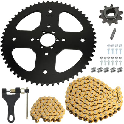 High Torque 60 Tooth Rear Sprocket with 420 Chain for CT200U CT100U - color: Gold