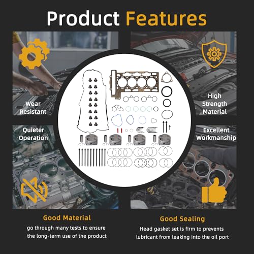 Engine Rebuild Kit, Piston+Connecting Rod+Main Bearing+Head Gasket