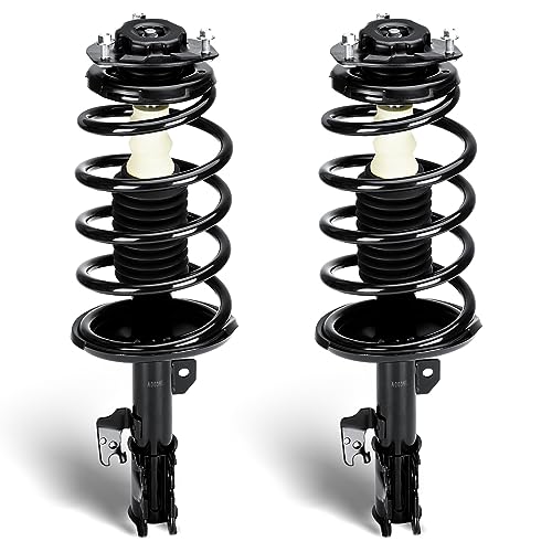 Front Complete Struts Assembly w/Coil Spring Fit for Toyota Sienna 3.3L FWD 7 Passenger ONLY 2004-2006, Shock Absorber Replace for 172237 172236（Set of 2）