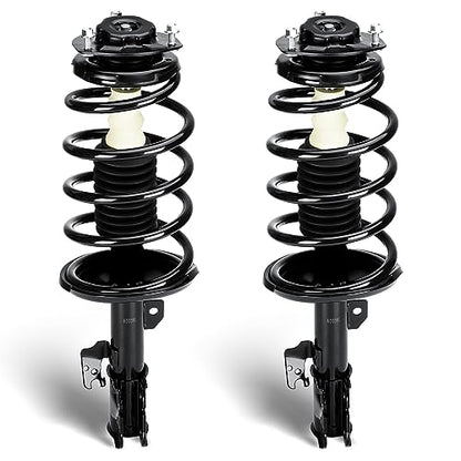 Front Complete Struts Assembly w/Coil Spring Fit for Toyota Sienna 3.3L FWD 7 Passenger ONLY 2004-2006, Shock Absorber Replace for 172237 172236（Set of 2）