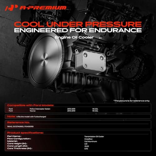 A-Premium Transmission Oil Cooler Compatible with Ford