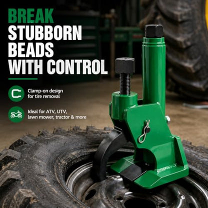 Manual Tire Bead Breaker Tool for ATV, UTV, Motorcycle & Mower Use - color: GREEN